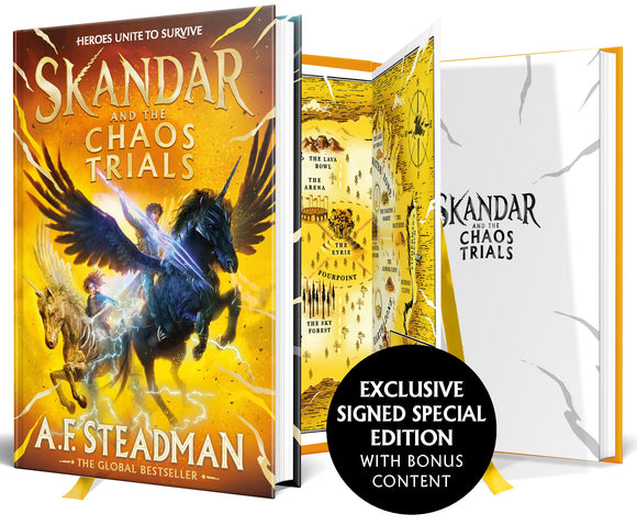 Skandar 3 Skandar and the Chaos Trials - Special Signed Edition with Bonus Content - A.F. Steadman (Hardback) 25-04-2024