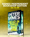Roy Grace  Dead in Three Two One - (Pre Order) Signed Independent Edition with sprayed edge - Peter James (Hardback) 20-10-2026