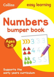 Collins Easy Learning Preschool  Numbers Bumper Book Ages 3-5: Ideal for home learning (Collins Easy Learning Preschool) - Collins Easy Learning (Paperback) 22-03-2018 