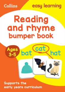 Collins Easy Learning Preschool  Reading and Rhyme Bumper Book Ages 3-5: Ideal for home learning (Collins Easy Learning Preschool) - Collins Easy Learning (Paperback) 22-03-2018 