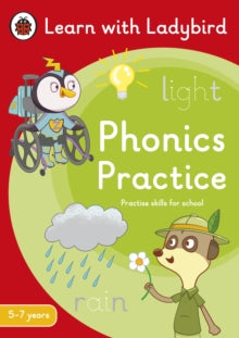 Learn with Ladybird  Phonics Practice: A Learn with Ladybird Activity Book (5-7 years): Ideal for home learning (KS1) - Ladybird (Paperback) 04-04-2024 