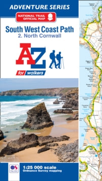 SW Coast Path North Cornwall Adventure Atlas -  (Paperback) 01-03-2017 