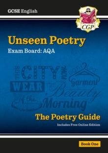 GCSE English AQA Unseen Poetry Guide - Book 1 includes Online Edition - CGP Books; CGP Books (Mixed media product) 06-02-2024 