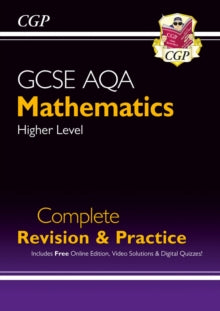 New GCSE Maths AQA Complete Revision & Practice: Higher inc Online Ed, Videos & Quizzes - CGP Books; CGP Books (Paperback) 08-04-2015 