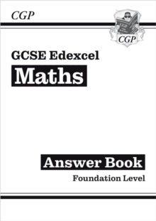 CGP Edexcel GCSE Maths  GCSE Maths Edexcel Answers for Workbook: Foundation - CGP Books; CGP Books (Paperback) 30-08-2022 