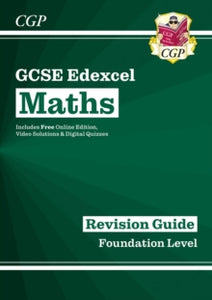 New GCSE Maths Edexcel Revision Guide: Foundation inc Online Edition, Videos & Quizzes - Parsons, Richard; CGP Books (Paperback) 01-04-2015 