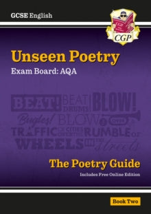 CGP AQA GCSE Poetry  GCSE English AQA Unseen Poetry Guide - Book 2 includes Online Edition - CGP Books; CGP Books (Mixed media product) 07-06-2021 