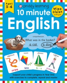 Wipe Clean Workbooks  10 Minute English - Roger Priddy (Paperback) 15-05-2018 