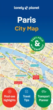 Map  Lonely Planet Paris City Map - Lonely Planet (Sheet map, folded) 15-12-2023 