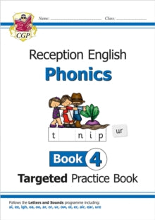English Targeted Practice Book: Phonics - Reception Book 4 - CGP Books; CGP Books (Paperback) 24-05-2018 