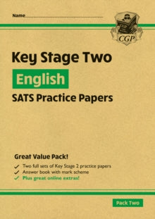 CGP KS2 SATS  KS2 English Year 6 SATS Practice Papers: Pack 2 - for the 2026 tests (with free Online Extras) - CGP Books; CGP Books (Mixed media product) 01-09-2020 
