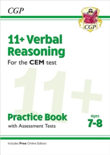 11+ CEM Verbal Reasoning Practice Book & Assessment Tests - Ages 7-8 (with Online Edition) - CGP Books; CGP Books (Paperback) 14-01-2019 