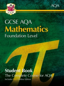 New GCSE Maths AQA Student Book - Foundation (with fully worked answers and Online Edition) - CGP Books; CGP Books (Mixed media product) 21-08-2025 