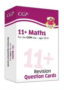 New 11+ CEM Maths Revision Question Cards - Ages 10-11 - CGP Books; CGP Books (Mixed media product) 08-07-2019 