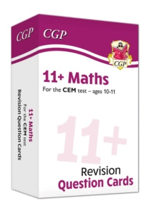 New 11+ CEM Maths Revision Question Cards - Ages 10-11 - CGP Books; CGP Books (Mixed media product) 08-07-2019 