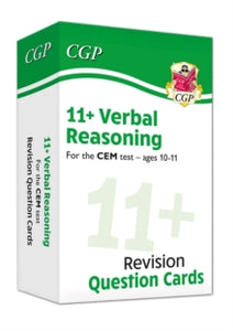New 11+ CEM Verbal Reasoning Practice Question Cards - Ages 10-11 - CGP Books; CGP Books (Mixed media product) 15-07-2019 