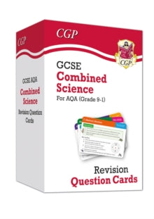 New 9-1 GCSE Combined Science AQA Revision Question Cards: All-in-one Biology, Chemistry & Physics - CGP Books (Mixed media product) 06-12-2019 