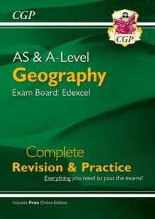 New A-Level and AS Geography: Edexcel Complete Revision & Practice (with Online Edition) - CGP Books; CGP Books (Mixed media product) 02-05-2025 