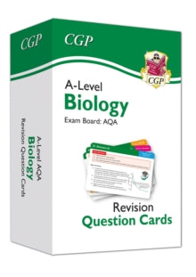 CGP AQA A-Level Biology  A-Level Biology AQA Revision Question Cards - CGP Books; CGP Books (Hardback) 19-08-2020 