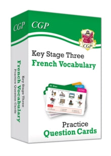 CGP KS3 Question Cards  KS3 French: Vocabulary Practice Question Cards - CGP Books; CGP Books (Hardback) 22-10-2020 