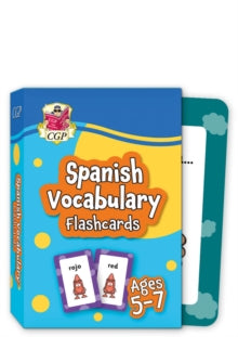 CGP KS1 Activity Books and Cards  Spanish Vocabulary Flashcards for Ages 5-7 (with Free Online Audio) - CGP Books; CGP Books (Hardback) 21-04-2022 
