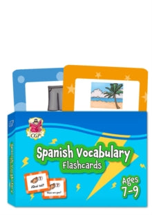 CGP KS2 Activity Books and Cards  Spanish Vocabulary Flashcards for Ages 7-9 (with Free Online Audio) - CGP Books; CGP Books (Hardback) 25-05-2022 