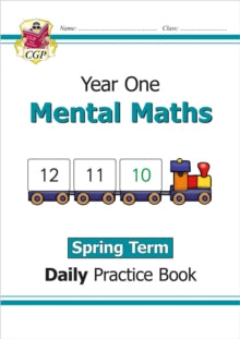 CGP Year 1 Daily Workbooks  KS1 Mental Maths Year 1 Daily Practice Book: Spring Term - CGP Books; CGP Books (Paperback) 16-06-2021 