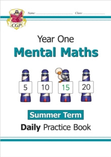 CGP Year 1 Daily Workbooks  KS1 Mental Maths Year 1 Daily Practice Book: Summer Term - CGP Books; CGP Books (Paperback) 06-07-2021 
