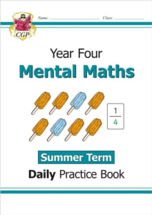 CGP Year 4 Daily Workbooks  KS2 Mental Maths Year 4 Daily Practice Book: Summer Term - CGP Books; CGP Books (Paperback) 01-04-2022 