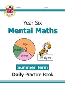 CGP Year 6 Daily Workbooks  KS2 Mental Maths Year 6 Daily Practice Book: Summer Term - CGP Books; CGP Books (Paperback) 04-04-2022 
