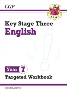 CGP KS3 Targeted Workbooks  KS3 Year 7 English Targeted Workbook (with answers) - CGP Books; CGP Books (Paperback) 21-10-2021 