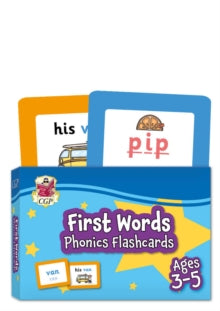 CGP Reception Activity Books and Cards  First Words Phonics Flashcards for Ages 3-5 - CGP Books; CGP Books (Hardback) 31-05-2022 