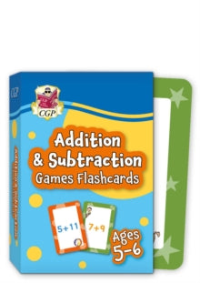 CGP KS1 Activity Books and Cards  Addition & Subtraction Games Flashcards for Ages 5-6 (Year 1) - CGP Books; CGP Books (Hardback) 25-04-2022 