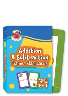 CGP KS1 Activity Books and Cards  Addition & Subtraction Games Flashcards for Ages 6-7 (Year 2) - CGP Books; CGP Books (Hardback) 27-04-2022 