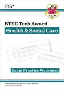 CGP BTEC Tech Awards  BTEC Tech Award in Health & Social Care: Exam Practice Workbook - Melanie Lancley; CGP Books (Paperback) 20-12-2022 