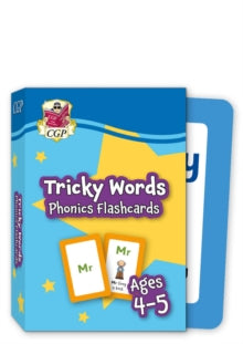 CGP Reception Activity Books and Cards  Tricky Words Phonics Flashcards for Ages 4-5 (Reception) - CGP Books; CGP Books (Hardback) 30-05-2022 