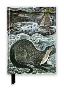 Angela Harding: Shetland Otter and Windsong 2026 Luxury Diary Planner - Page to View with Notes - Flame Tree Studio (Diary) 12-08-2025 