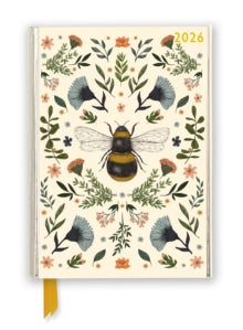 Jade Mosinski: Botanical Bee 2026 Luxury Diary Planner - Page to View with Notes - Flame Tree Studio (Diary) 12-08-2025 