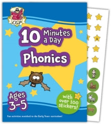 CGP Reception Activity Books and Cards  10 Minutes a Day Phonics for Ages 3-5 (with over 100 stickers) - CGP Books; CGP Books (Paperback) 03-05-2023 