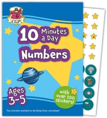 CGP Reception Activity Books and Cards  10 Minutes a Day Numbers for Ages 3-5 (with over 100 stickers) - CGP Books; CGP Books (Paperback) 09-05-2023 