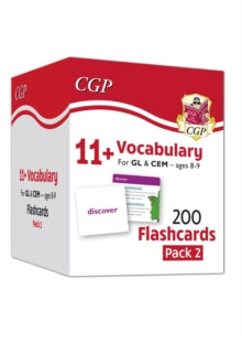 CGP 11+ Ages 8-9  11+ Vocabulary Flashcards for Ages 8-9 - Pack 2 - CGP Books; CGP Books (Hardback) 06-03-2023 