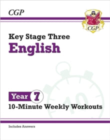 CGP KS3 10-Minute Tests  KS3 Year 7 English 10-Minute Weekly Workouts - CGP Books; CGP Books (Paperback) 26-04-2023 