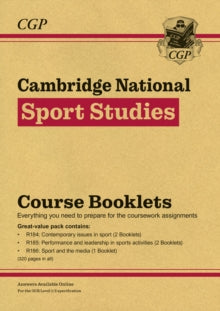 CGP Cambridge National  OCR Cambridge National in Sport Studies: Course Booklets Pack (with Online Edition) - CGP Books; CGP Books (Mixed media product) 14-09-2023 
