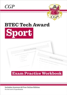 CGP BTEC Tech Awards  BTEC Tech Award in Sport: Exam Practice Workbook - Carl Attwood; CGP Books (Paperback) 07-12-2023 