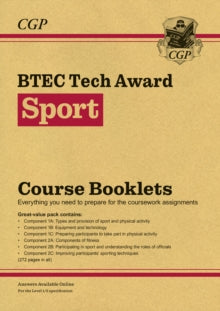 CGP BTEC Tech Awards  BTEC Tech Award in Sport: Course Booklets Pack (with Online Edition) - Louise Bates; CGP Books (Mixed media product) 11-08-2023 