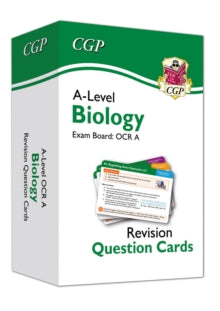 CGP OCR A A-Level Biology  A-Level Biology OCR A Revision Question Cards - CGP Books; CGP Books (Hardback) 11-10-2023 