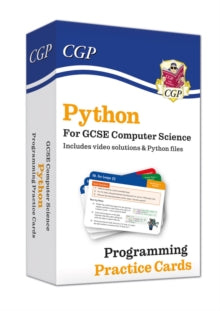 GCSE Python for Computer Science  Python Programming Practice Cards for GCSE Computer Science with Python Files & Videos - CGP Books; CGP Books (Hardback) 02-04-2024 