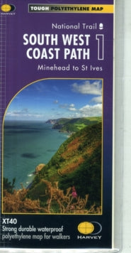 Trail Map  South West Coast Path 1: Minehead to St Ives -  (Sheet map, folded) 27-04-2018 