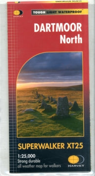 Superwalker XT25  Dartmoor North XT25 - Harvey Map Services Ltd (Sheet map, folded) 06-12-2016 