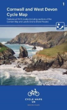 Cycle Maps UK  Cornwall & West Devon Cycle Map 1 - Cycle Maps UK (Sheet map, folded) 15-06-2022 